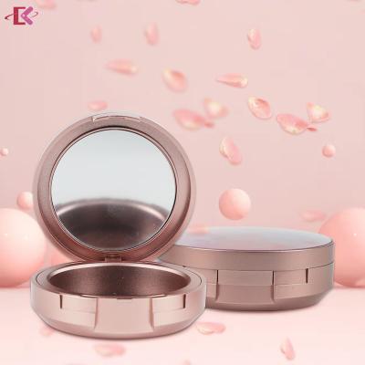 China Recyclable make your own container compact wrap rose gole loose powder packaging for sale