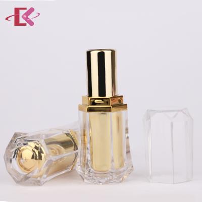 China High Quality Unique Shaped Yellow Empty Magnetic Cosmetic Lipstick Tube for sale