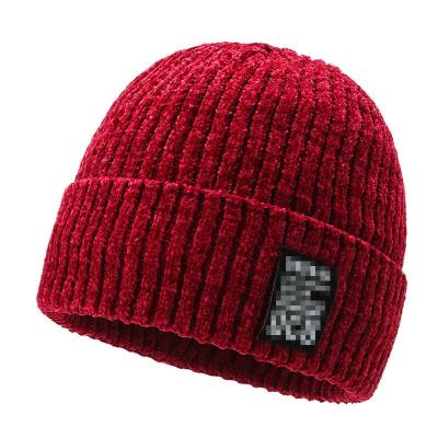 China Jiyun COMMON Head Wear Women Warm Winter Hats Soft Chenille Knitted Thermal Hat for sale