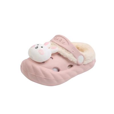 China Jiyun Waterproof Winter Fur Infant Slippers for Home for Kids Baby Sleepers Shoes for sale