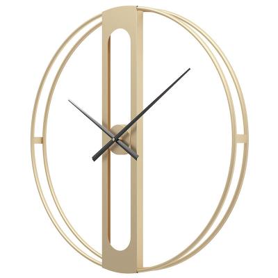 China Antique Nordic Creative Fashion Personality Wall Clock Amazon Style Household Statistical Institute Silent Iron Wall Clock for sale