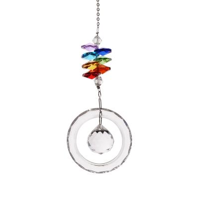 China China Modern Crystal Ball 50mm DIY Natural Light Ring Bead Crystal Pendant Curtain Pendant Lamp for sale