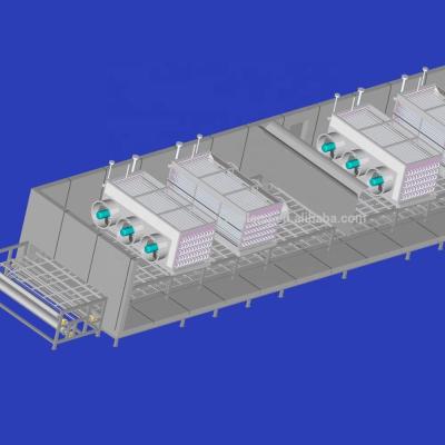 China food & High quality beverage factory seafood/fish/shrimp tunnel blast freezer/oyster frozen IQF tunnel freezer for sale