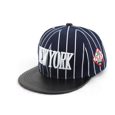 China Bill New York Style Men Snapback Hat JOINT Leather Hat Snapback Hip Hop Free Sample Custom Logo for sale