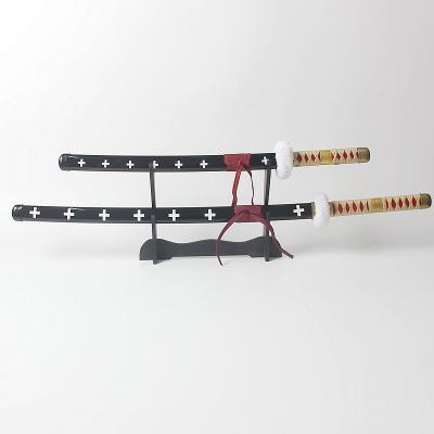 China Wooden Mao bamboo/PVC Roronoa Zoro katana toys Cosplay animation sword demon slayer 75cm for sale