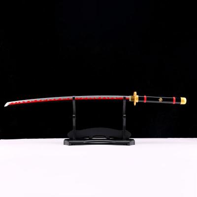 China Mao bamboo/PVC the latest 104cm (black magic belt spike) sauron knife role playing wooden props cartoon sword demon slayer sword katana toys. for sale