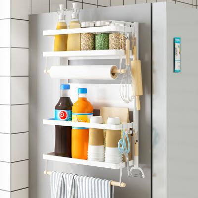 China Viable High Quality Multilayer Refrigerator Kitchen Magnetic Spice Rack for sale