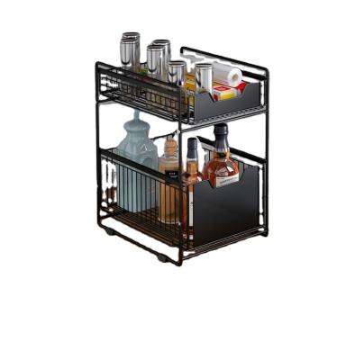 China Home Use Stainless Steel Buffet Storage Racks Spice Rack Sustainable Drawer Type Home Drawer for sale