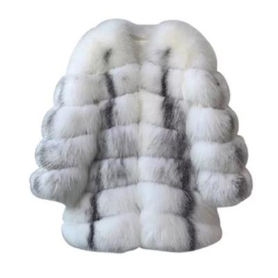 China MYS Women Winter Real Fox Fur Coat Women's Fashion Comfortable Fur Coat Breathable Loose Thickness Long for sale