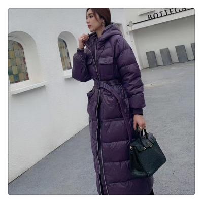 China Breathable Ladies Bubble Coat Cotton Down Cloth Winter Jacket Women Ladies Winter Puffy Trench Coat for sale