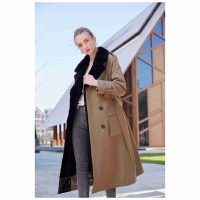 China Breathable Economic Custom Design Polyester Parka Womens Coat Fur Parka With Natural Fur for sale