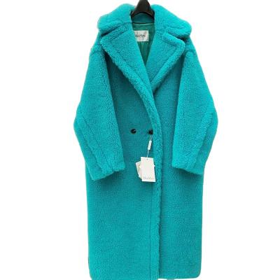 China MYS Fashion Sheep Breathable Shearling Tops Loose Women Teddy Bear Coat Warm Thick Windproof Wool Coat for sale