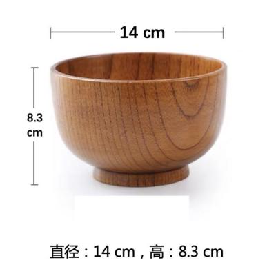 China Large wooden serving bowl viable for fruit or salads for sale