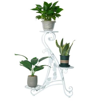 China Universal Pemphis Viable Newcomer Planter Shelf Display Stand Plant Pot Holder Metal For Balcony Garden for sale