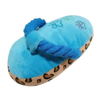 China New Type Squeaky Chewing Pet Toy For Pets Slipper Shape Plush Dog Doggyfun Nice Prices Viable High Quality for sale