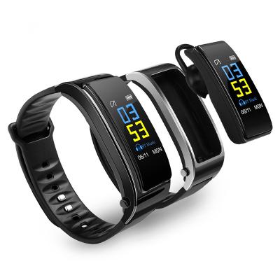 China 2021 New Touch Screen 2 In 1 Smart Watch Y3 Smart Sport Wristband With BT Earphone Heart Rate Monitoring for sale