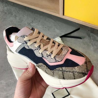 China 2022 Anti-slippery Hot Selling Gooci Printed Outdoor Platform Sneakers Leisure High Quality Luxury Brand Multicolor Designer Brand G G for sale