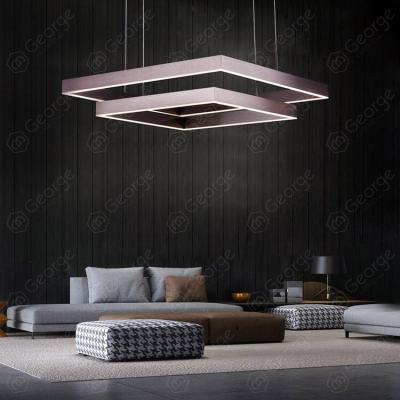 China ABM-2216-46 Modern Rectangular Living Room Acrylic Modern Chandelier for sale