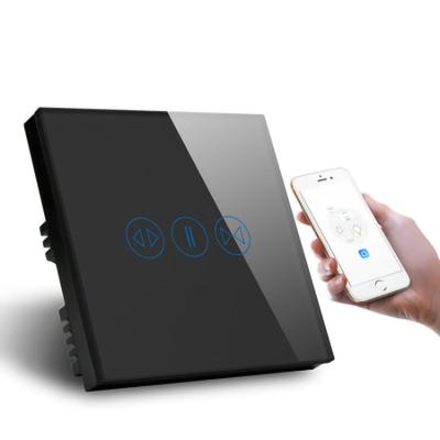 China Mordern 1 Band 1 Way Wifi Tuya Hardware Crystal Glass Panel Home Touch Smart Switch for sale