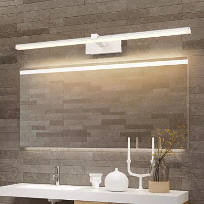 China JS-7850-9W-white Modern Nordic Aluminum Acrylic Front Toilet Mirror LED Lamp Waterproof Mirror Lamp for sale