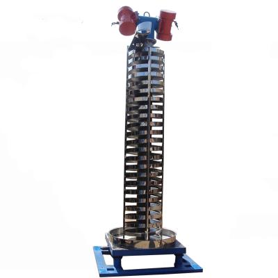 China 304 Stainless Steel Water Cooling Heat Resistant Vibrating Spiral Elevator for Plastic Powder and Particles for sale