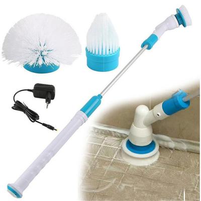 China Dropshipping Viable Factory Wholesale Cordless Electric Cleaning Brush Long Scrub Waterproof Rechargeable Turbo Handle Scrub Brush for sale