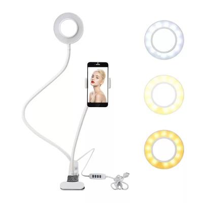 China Wholesale Multifunctional Anchor Bracket 12W Stand Holder Mobile Phone Live Removable Holder With Selfie Ring Light YK1002 for sale