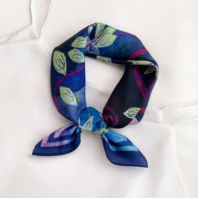 China Silk like original silk scarf women's digital printed scarf new spring and autumn small square scarf for sale