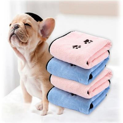 China Stored Strong Absorbent Towels Pet Pet Hair Cleaning Microfiber Quick Dry Absorbent Dog Towel Good Moisture Absorption for sale