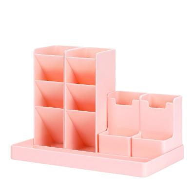 China Professional Cheap Desktop Pen Pencil Storage Box Storage Making Wooden Shelf for sale