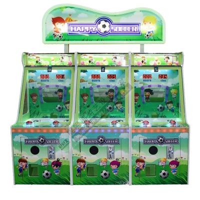 China Indoor Shooting Ball Amusement Coin Operated Happy Football Game Machine For Kids L156*W78*H150 for sale