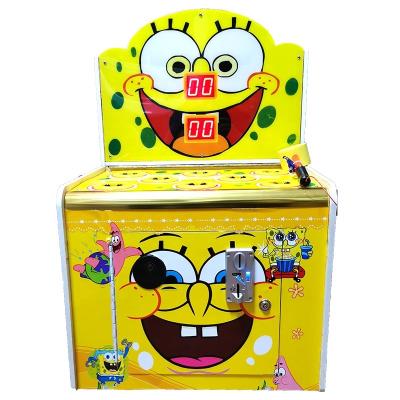 China Game Playing Cute Coin Push Model SpongeBob Mini Arcade Beat A Mole Frog Kids Beat A Mole Game Machine for sale