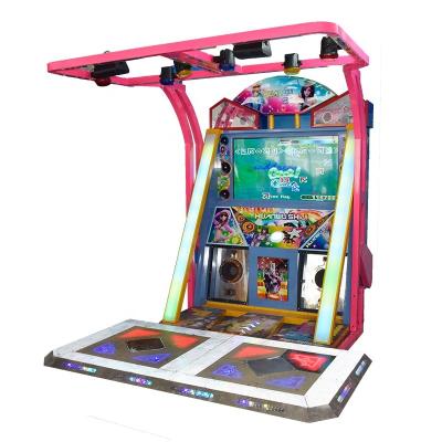 China Metal Game Center Electronic Game Machine Music Simulator Coin Operated Dancing Machine for sale