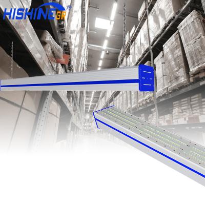 China Warehouse Hishine Group Control Energy Saving Smart Ping Pong Lighting 200W Linear Led Light for sale