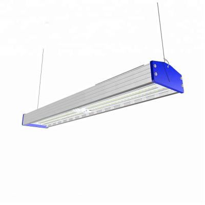 China 250w Warehouse Deformable Garage High Bay Light Led Die Casting Aluminum Housing Outdoor Recessed Linkable High Bay Led Linear Light for sale