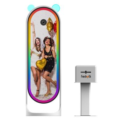 China Espejo Interactivo Bote de Fotos de Boda Máquina Selfie Espejo Mágico Bote de Fotos Con Impresora de Cámara en venta