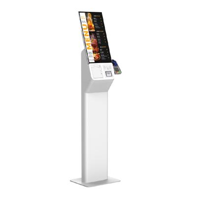 China Zelfbestelkiosk Android 21.5 inch Fast Food Touch Screen Printer Zelfbestelkiosk Te koop