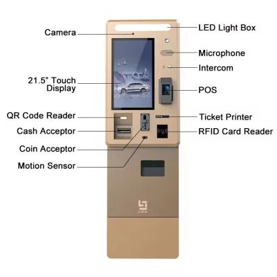 China Stainless Steel Material Public Parking Lot System Self Service Kiosk For Outdoor Use for sale