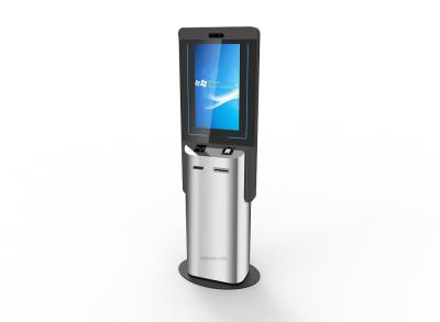 China Touch Screen Informations-Kiosk/Anzeigen-Kiosk/Reise-Kiosk mit Zahlung des Bargeldes payment/E für schnellen Service durch LKS zu verkaufen