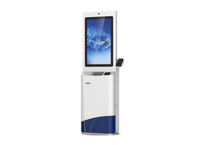 China Selbstservice-Prüfungs-Kiosk mit Barcode-Scanner, Positions-Anschluss und Loyalitäts-Kartenleser zu verkaufen