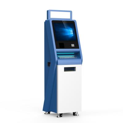 China 19 Zoll-Touch Screen A4 Drucker-Barcode Scanner Thermal-Drucker Kiosk For Hospital zu verkaufen