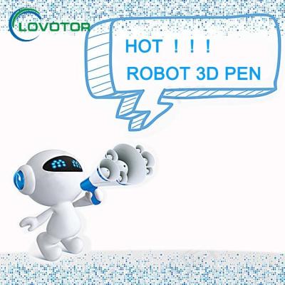 China robot style 3d freehand drawing pens with built power and led light for sale