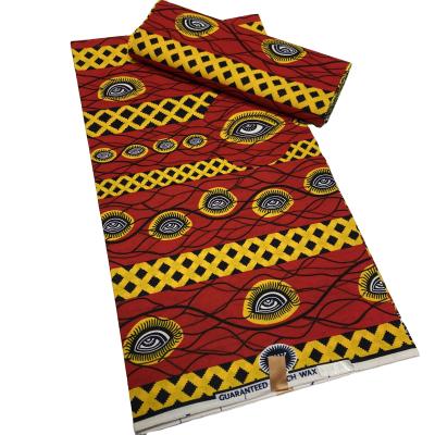 China 100% Cotton Shrink-Resistant Africa Ankara Prints Batik Fabric Real Patchwork Nigeria Wax Hand Sewing Fabric For Craft DIY Dress Dress Accessory for sale