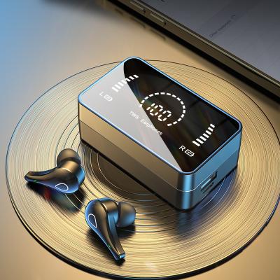 China Bestselling Sound Perfect True Wireless Earbuds Mirror LED Display TWS Bluetooth Smart Earphones With 3500mAh Power Bank for sale