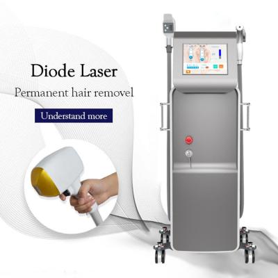 China Painless Hair Removal EOS Ice Bars Germany 755nm 1064nm 808nm 1800W Diode Laser Hair Removal Machine for sale