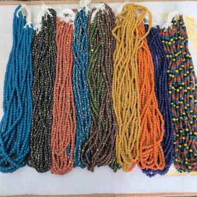 China Other natural ancientlong bead 10pcs/combo string glass loose beads pretty wholesale exotic colors accessories gem jewelry for sale