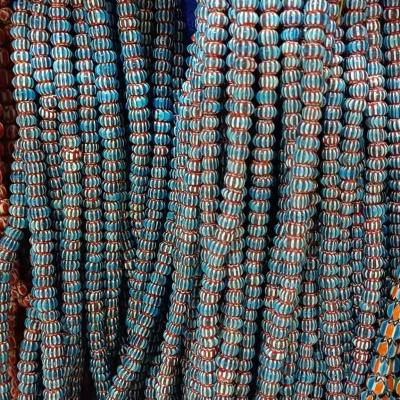 China 1pcs/lot ethnic Chevrolet than natural iced out African bead necklace trade beads left more of the history of ancient civilizations colorful for sale