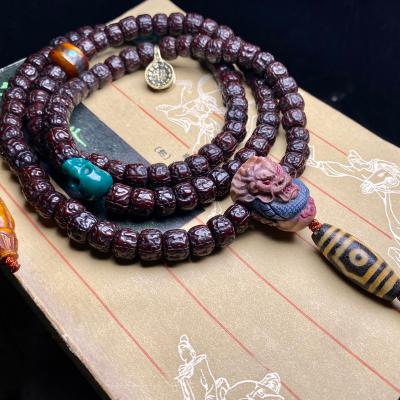 China Ethnic jewelry pulseras accesorios mujer men jewelry miner woman necklace masculino masculino bodhi seeds string necklace vintage pendant for sale