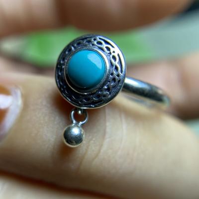 China CLASSIC 10pcs/Combos jewelry joias jewelry woman anillos mujer S925 sterling silver inlay gemstones rings fashion turquoise anel gift for sale