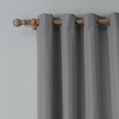 China Blackout French Door Bedroom Polyester Shade Blackout Window Curtain for sale